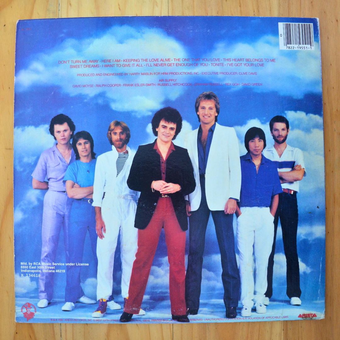 Air Supply <br> The One That You Love 1981 <br> Arista – AL 9551