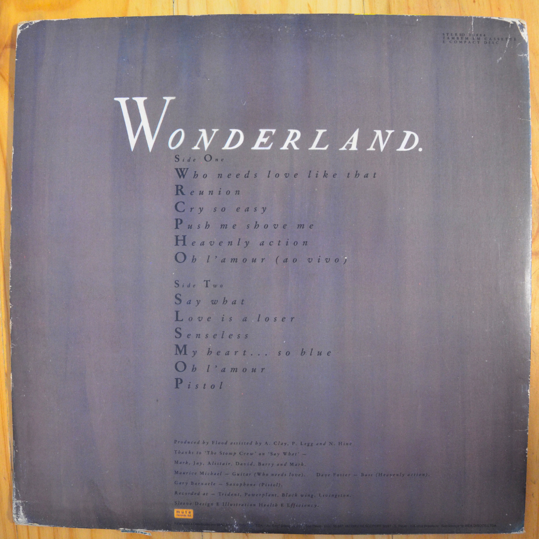 Erasure <br> Wonderland 1986 <br> Mute – 670.9099