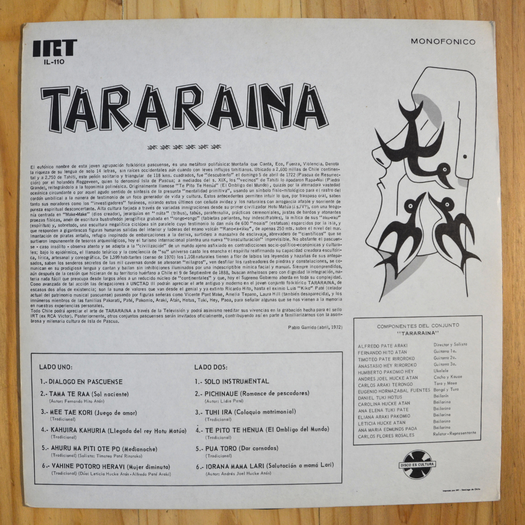 Tararaina <br> Tararaina 1972 <br> IRT (2) – IL-110