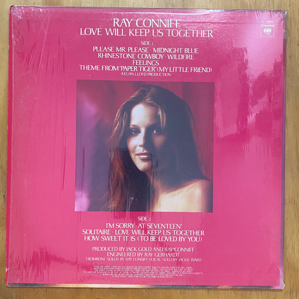 Ray Conniff<br> Love Will Keep Us Together 1975 <br> Columbia – KC 33884