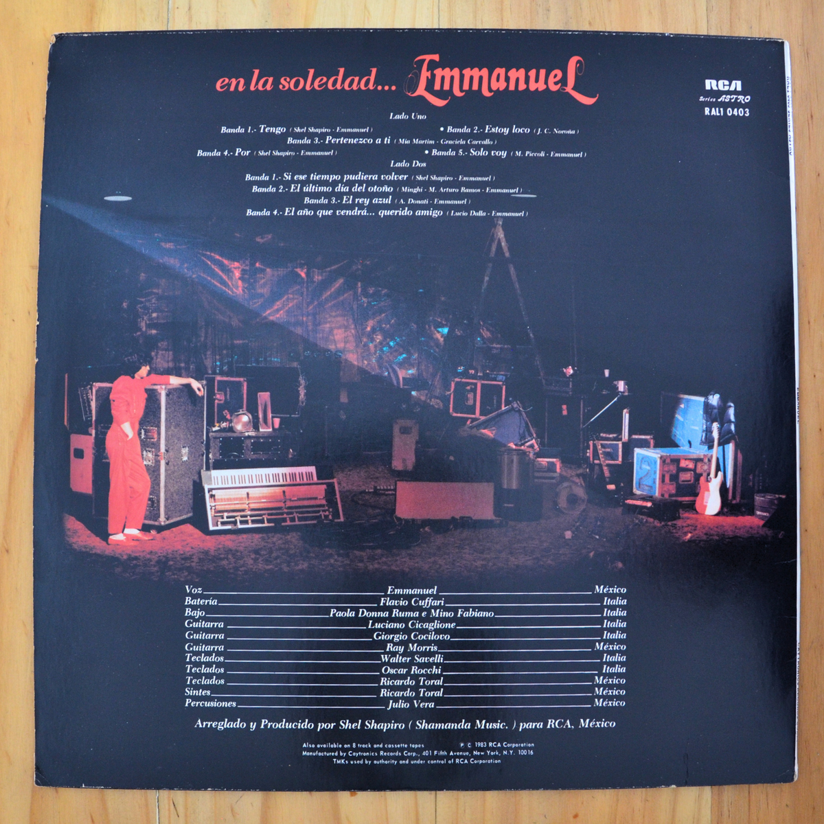 Emmanuel <br> ... En La Soledad 1983<br> RCA – RAL1-0403