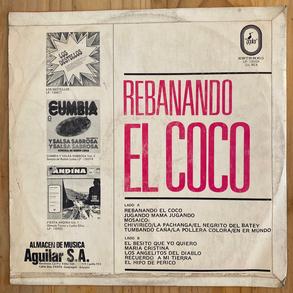 Various<br> Rebanando El Coco 1977 <br> Discos Aguilar – LP-150524
