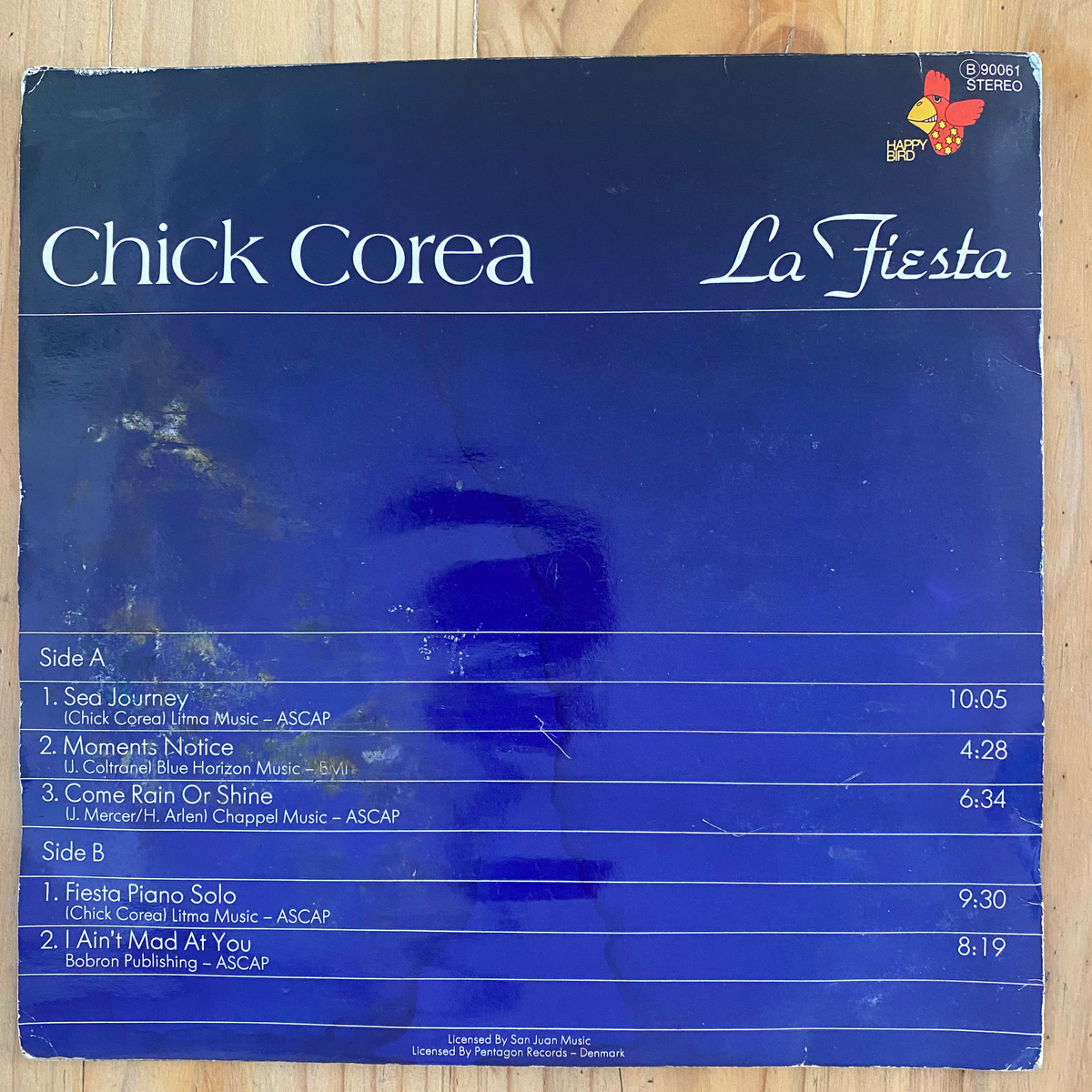 Chick Corea<br>La Fiesta 1981<br>Happy Bird – B 90 061