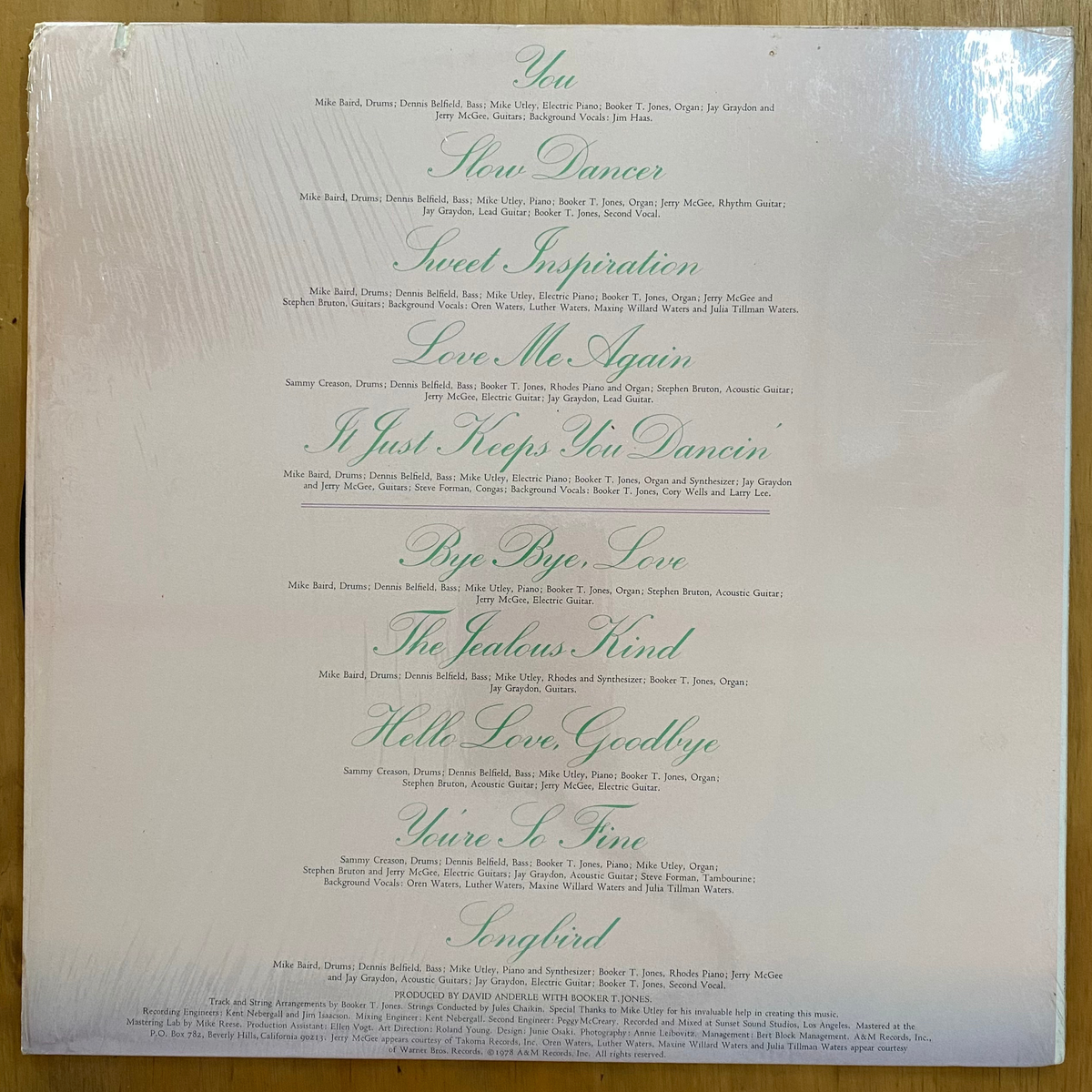 Rita Coolidge<br>Love Me Again 1978 <br>A&M Records – SP-4699