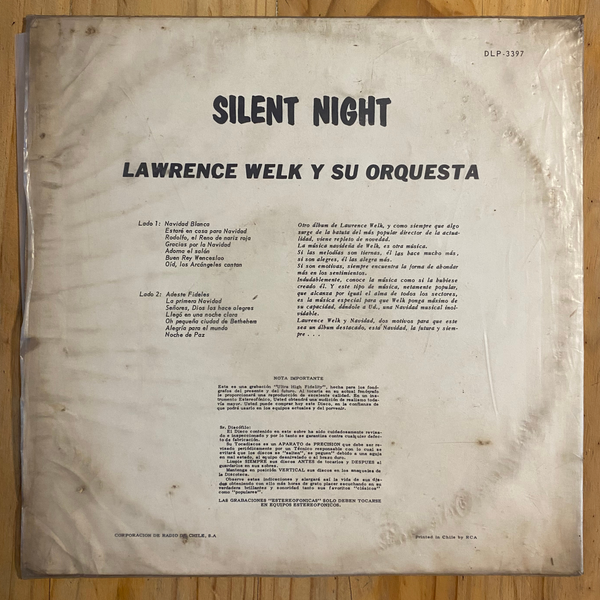 Lawrence Welk<br>Silent Night<br>Dot Records – DLP 3397