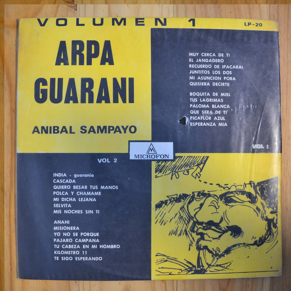 Anibal Sampayo <br> Arpa Guarani 1967 <br> Microfon – L.P. 20