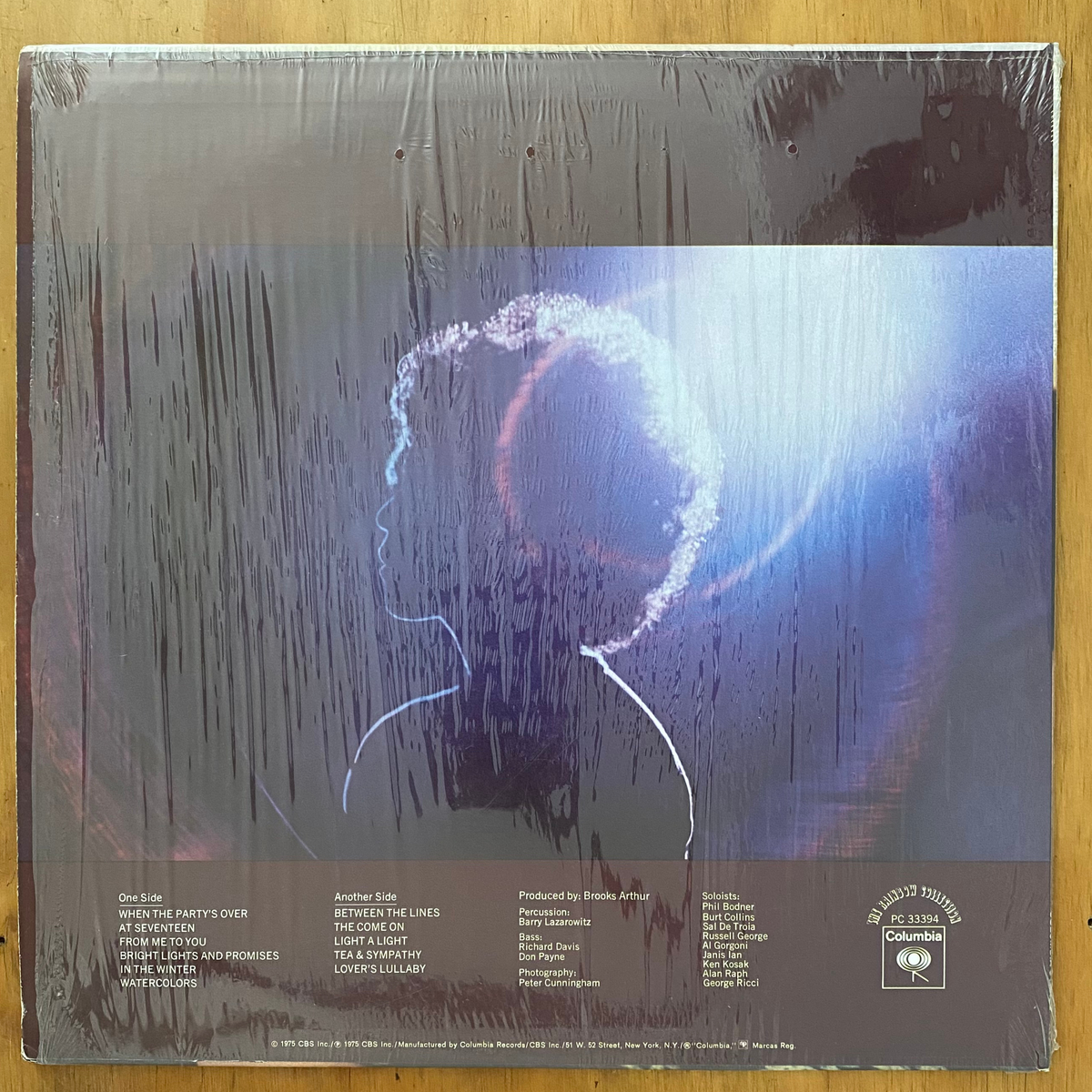 Janis Ian<br>Between The Lines 1975 <br>Columbia – PC 33394