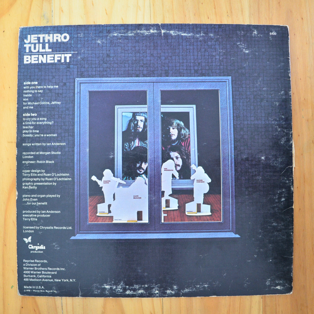 Jethro Tull <br> Benefit 1970 <br> Reprise Records - RS 6400