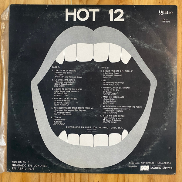 Various <br> Hot 12 1974 <br> Quatro – QL-1