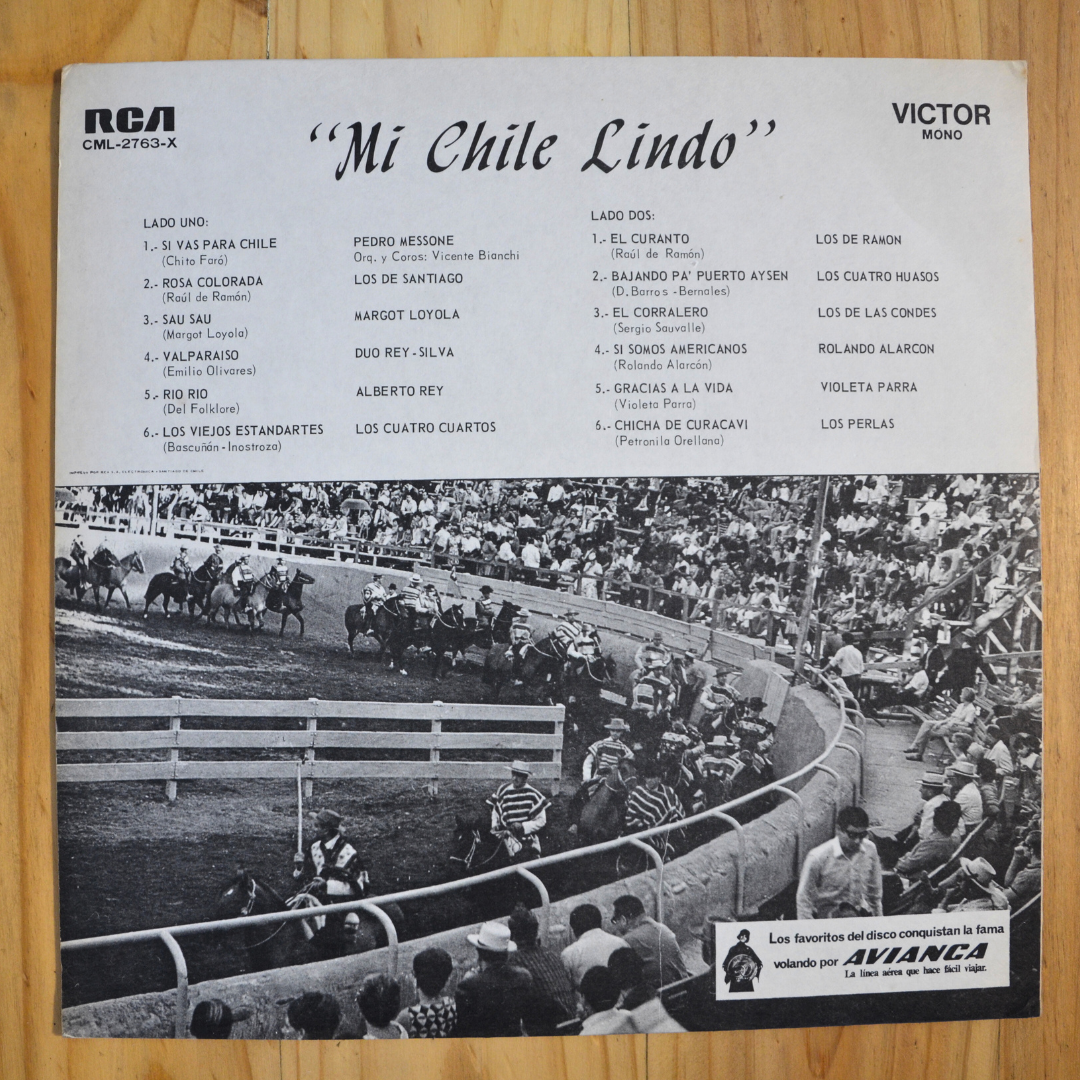 Various <br> Mi Chile Lindo 1969 <br> RCA Victor – CML-2763-X