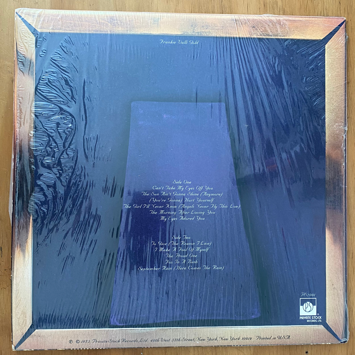 Frankie Valli<br>Gold 1975 <br>Private Stock – PS 2001