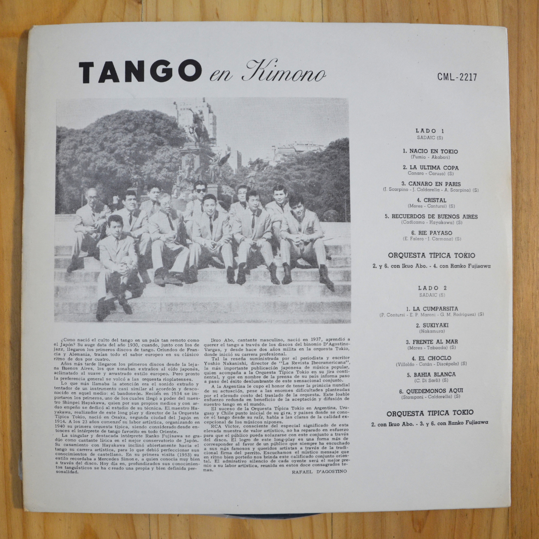 Orquesta Tipica Tokio <br> Tango En Kimono <br> RCA Victor – cml 2217