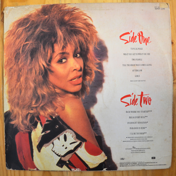 Tina Turner <br> Break Every Rule 1986 <br> Capitol Records – 31C 064 240611