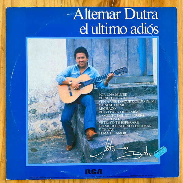 Altemar Dutra <br> El Último Adiós  1984 <br> RCA Victor – 103.0616