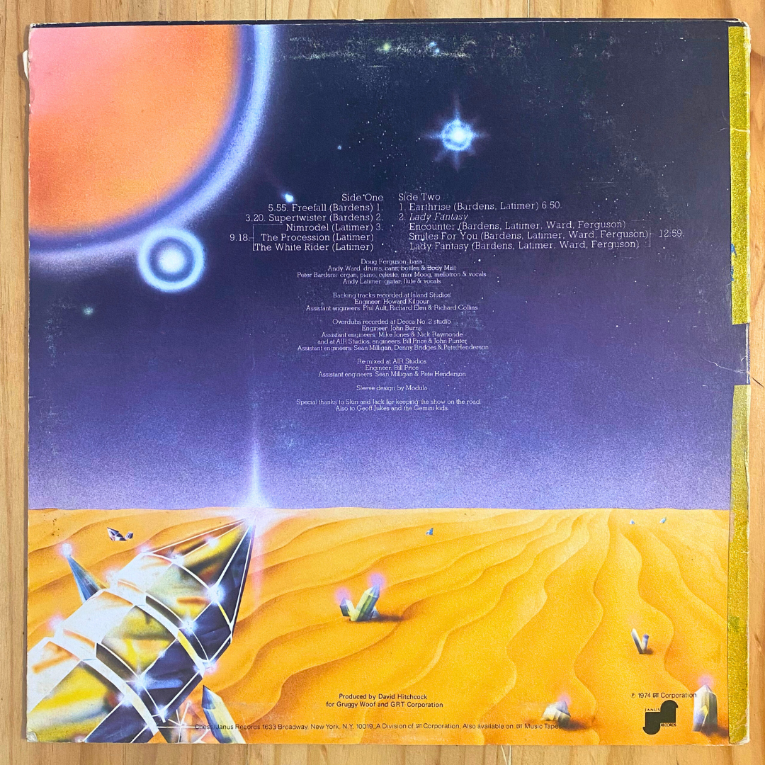 Camel <br> Mirage 1974 <br> Janus Records – JXS 7009