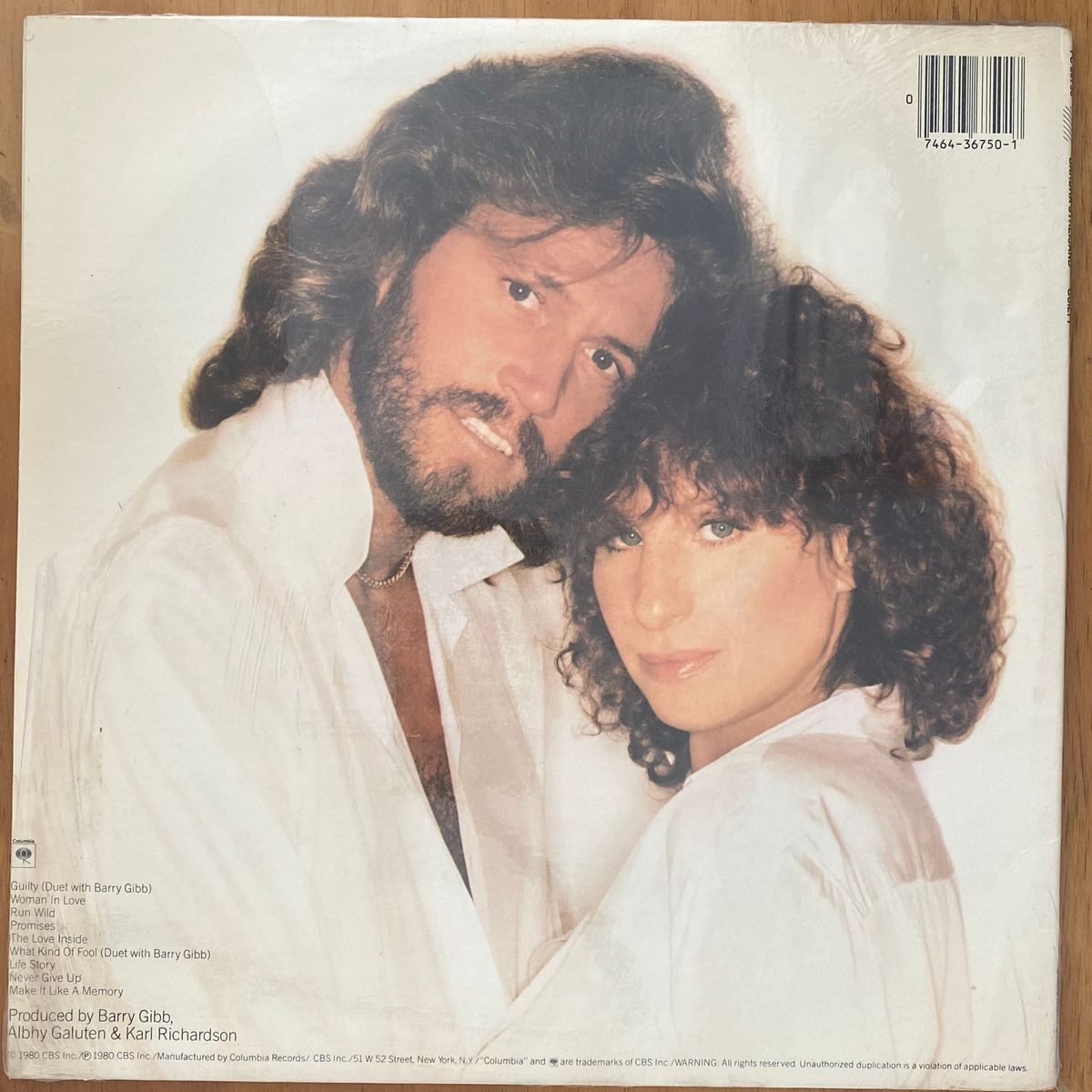 Barbra Streisand<br> Guilty 1980<br> Columbia – FC 36750