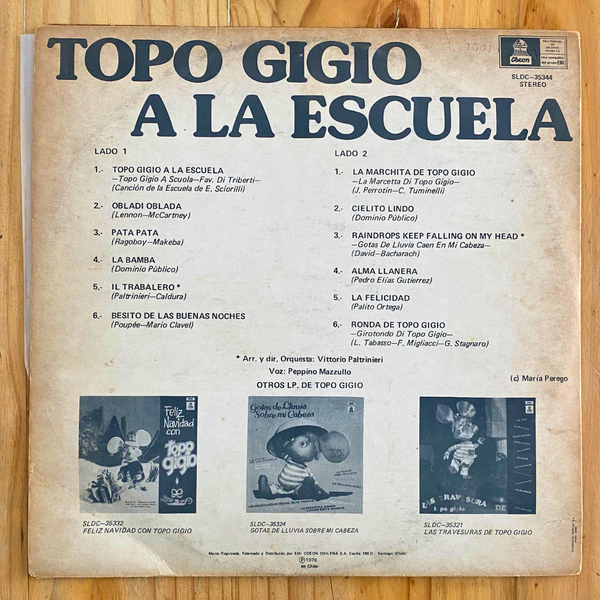 Topo Gigio <br> A La Escuela  1964 <br> SLDC-35344