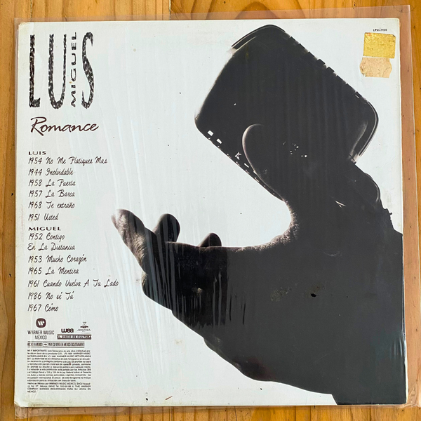 Luis Miguel<br> Romance 1991<br> Warner Music Mexico – LPXI-7150