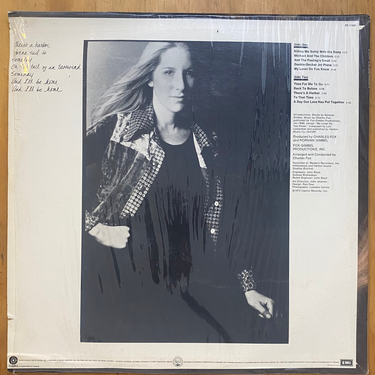 Lori Lieberman<br> Lori Lieberman 1972 <br> Capitol Records – ST-11081