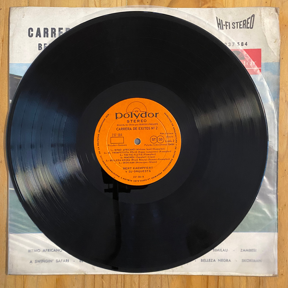 Bert Kaempfert Y Su Orquesta<br>Carrera De Exitos N.° 2 1976 <br>Polydor – LPHM-46384