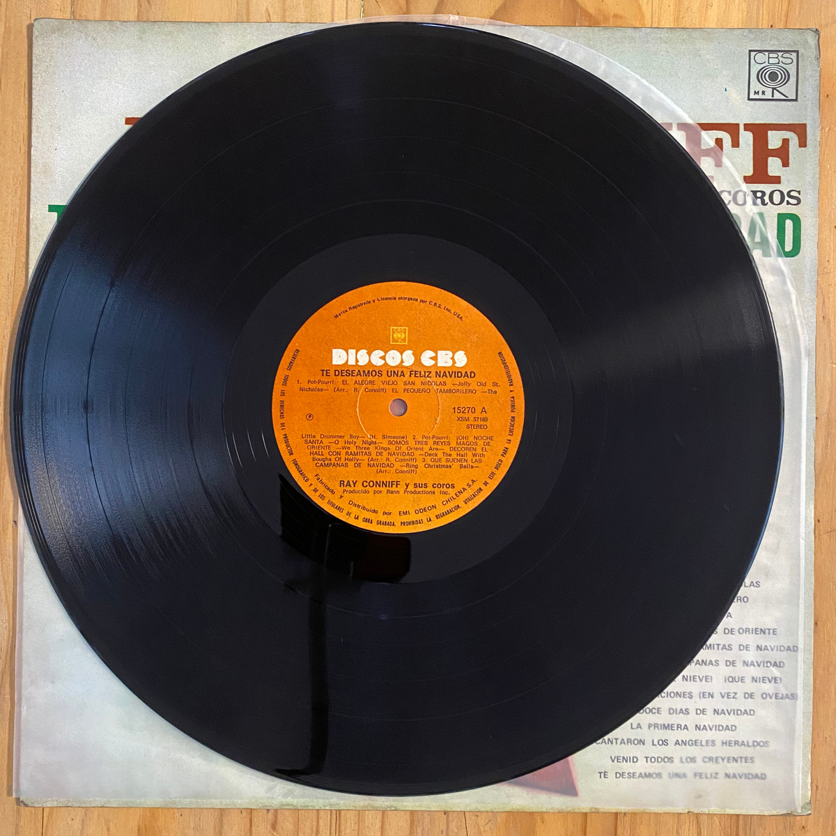 Ray Conniff Y Sus Coros<br> Te Deseamos Una Feliz Navidad 1962 <br> CBS – XSM 57189
