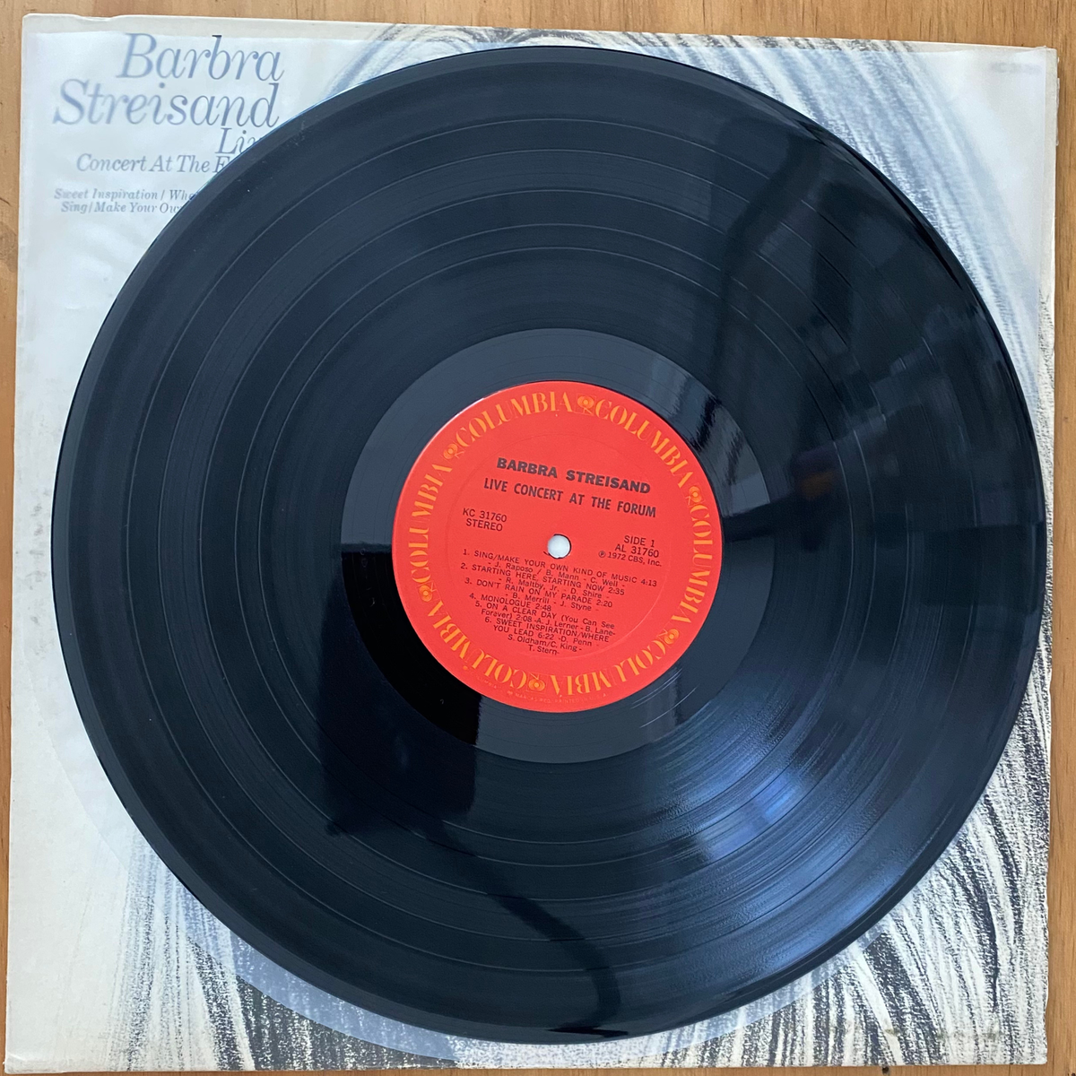 Barbra Streisand<br>Live Concert At The Forum<br>Columbia – KC 31760