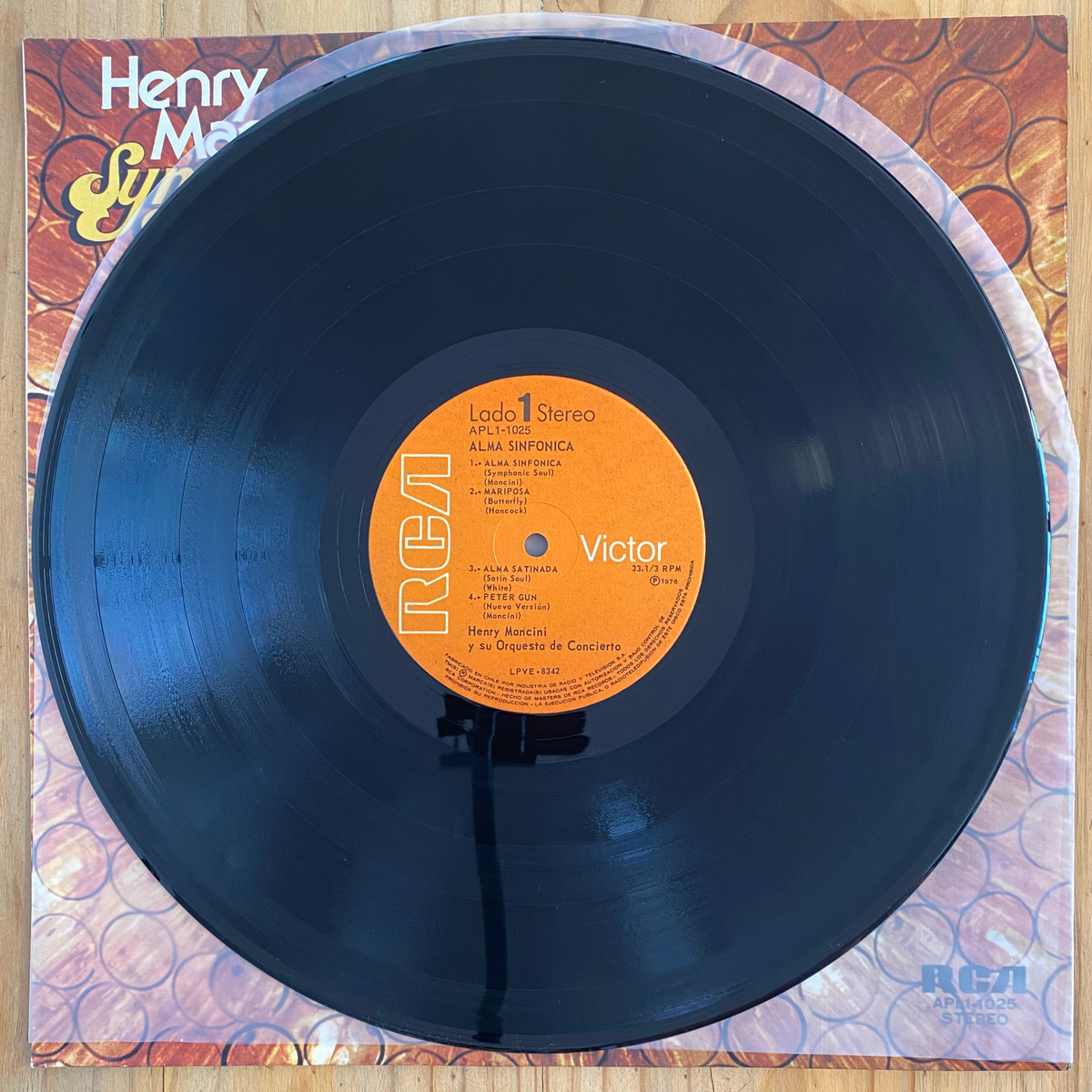 Henry Mancini & His Concert Orchestra<br> Symphonic Soul 1976 <br> RCA Victor – APL1-1025