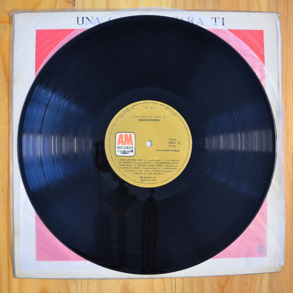 Carpenters <br> Una Cancion Para Ti (A Song For You) 1972 <br> A&M Records – 30037