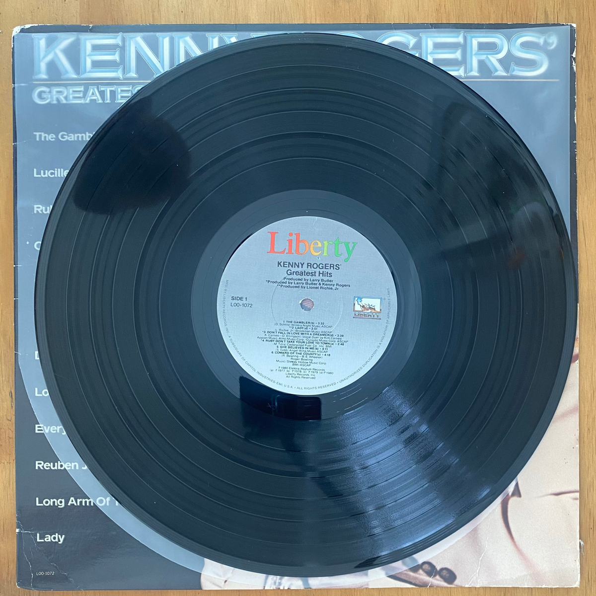 Kenny Rogers<br> Greatest Hits 1980 <br> Liberty – LOO-1072