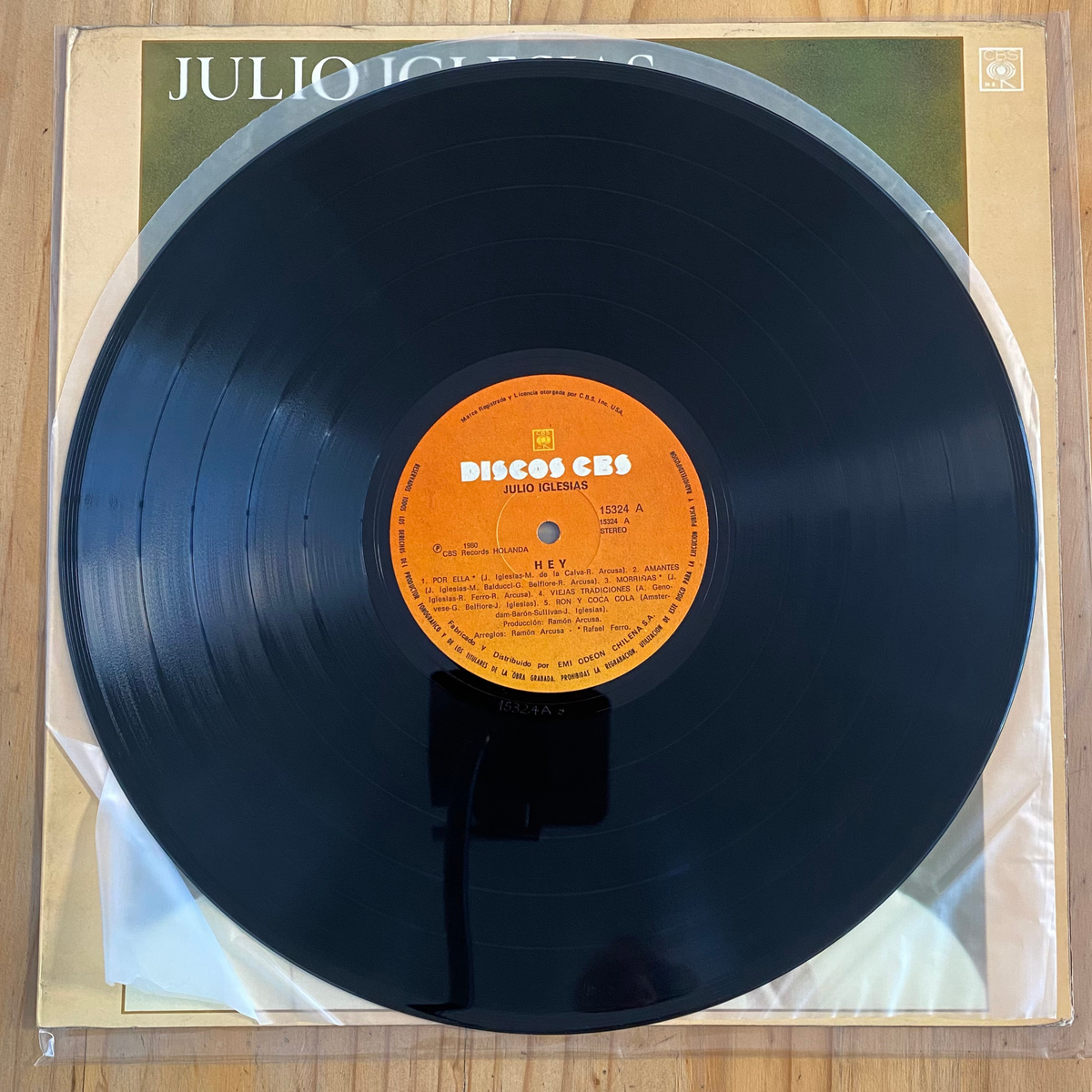 Julio Iglesias<br> Hey! 1980<br> CBS – 15324