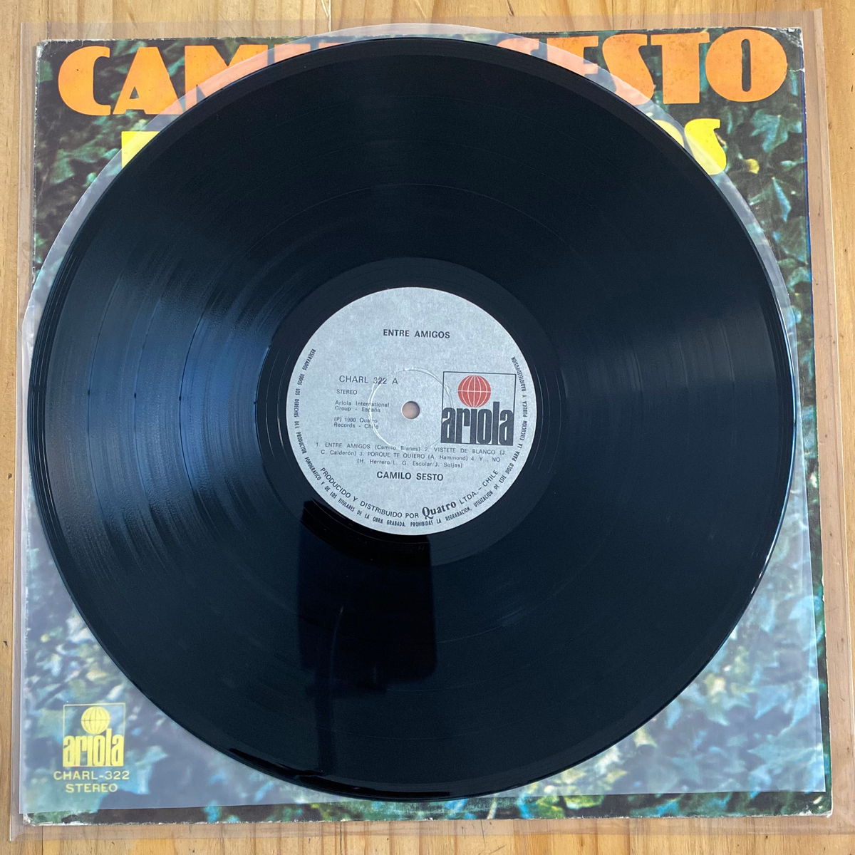 Camilo Sesto<br> Entre Amigos 1978<br> Ariola – CHARL-322