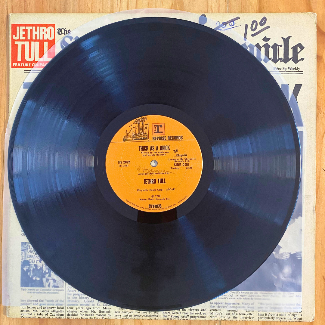 Jethro Tull <br> Thick As A Brick 1972 <br> Reprise Records – MS 2072