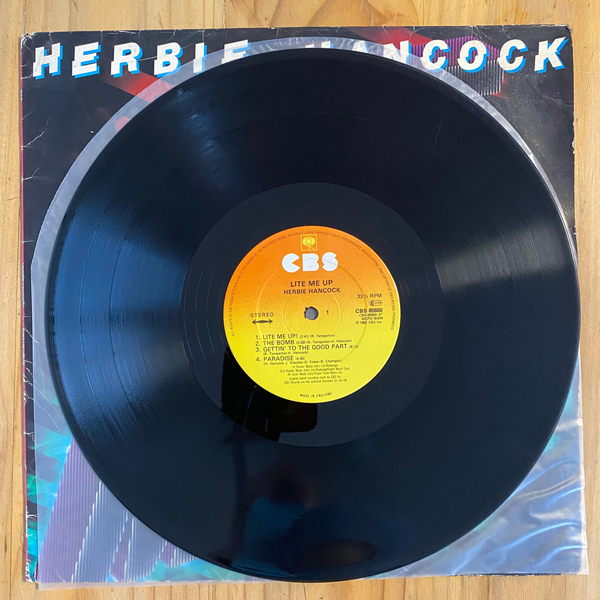 Herbie Hancock<br>Lite Me Up 1982<br>CBS – CBS 85650