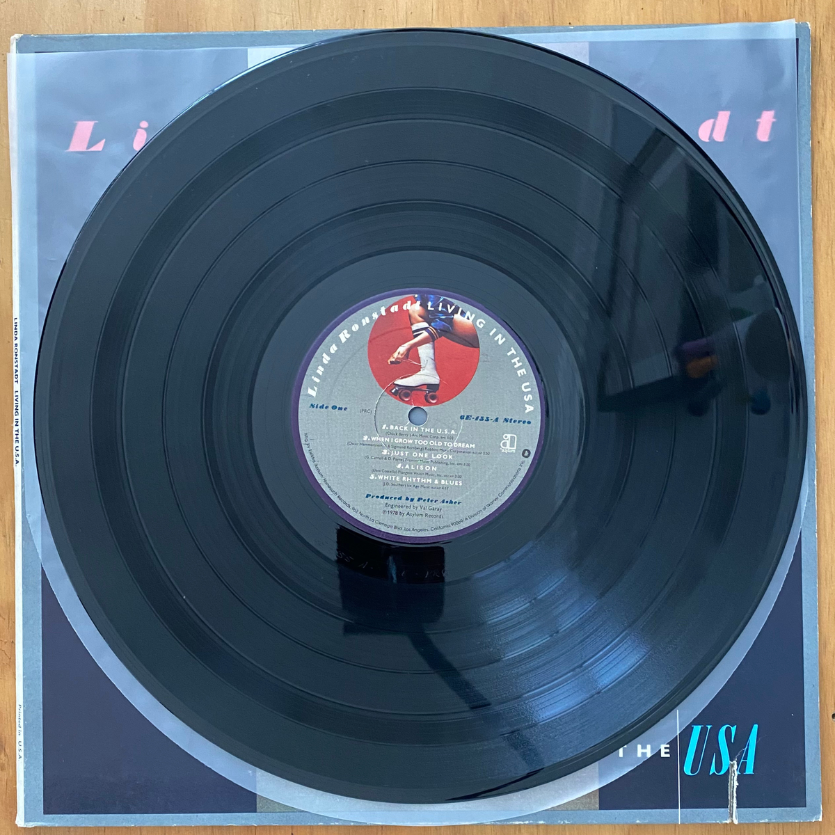 Linda Ronstadt<br>Living In The USA 1978 <br>Asylum Records – 6E-155