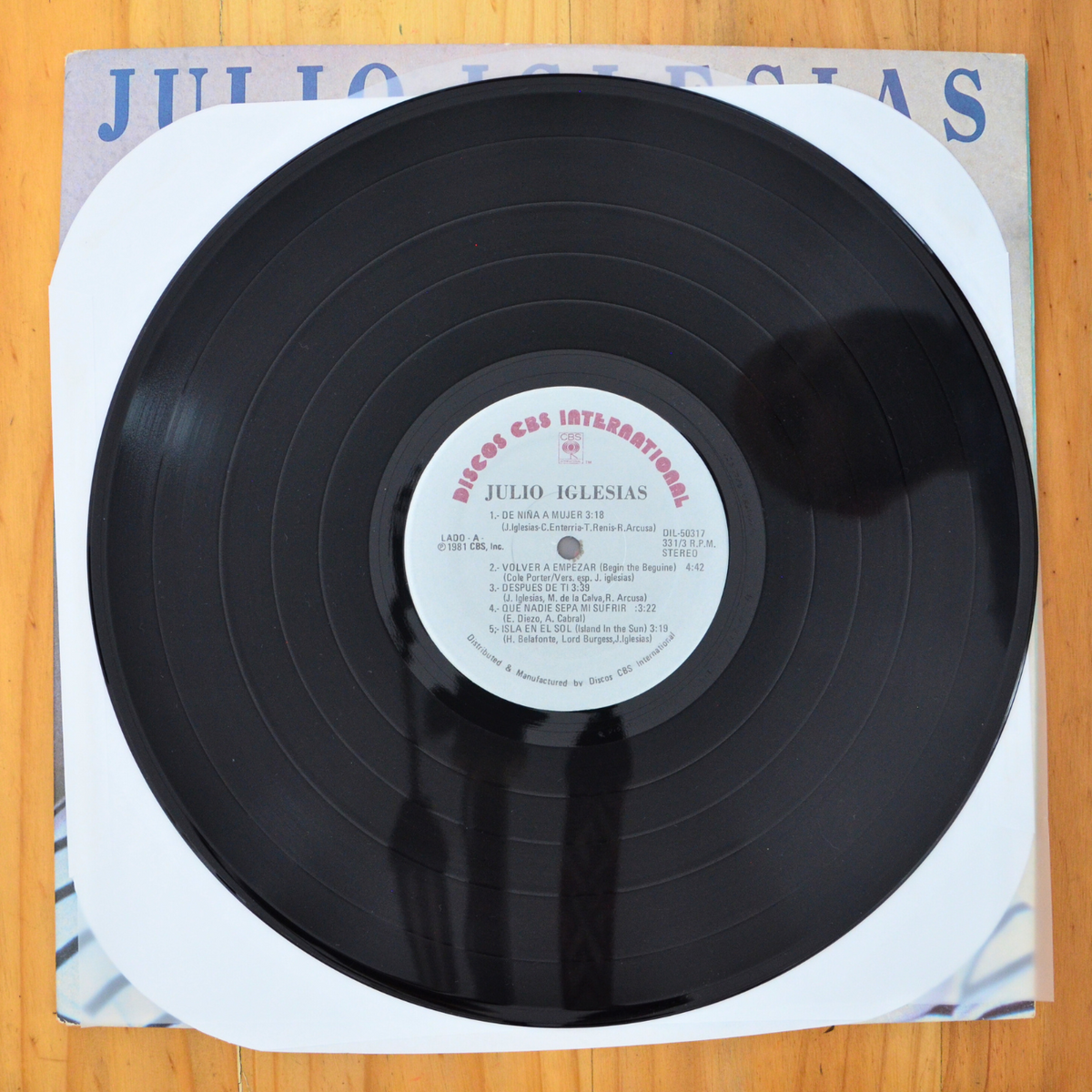 Julio Iglesias <br> De Niña A Mujer 1981 <br> Discos CBS International – DIL-50317