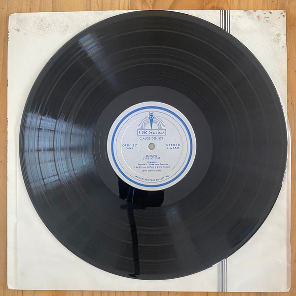 Claude Debussy<br>Complete Piano Music Volume VII 1970<br>The Musical Heritage Society Inc. – OR D-137