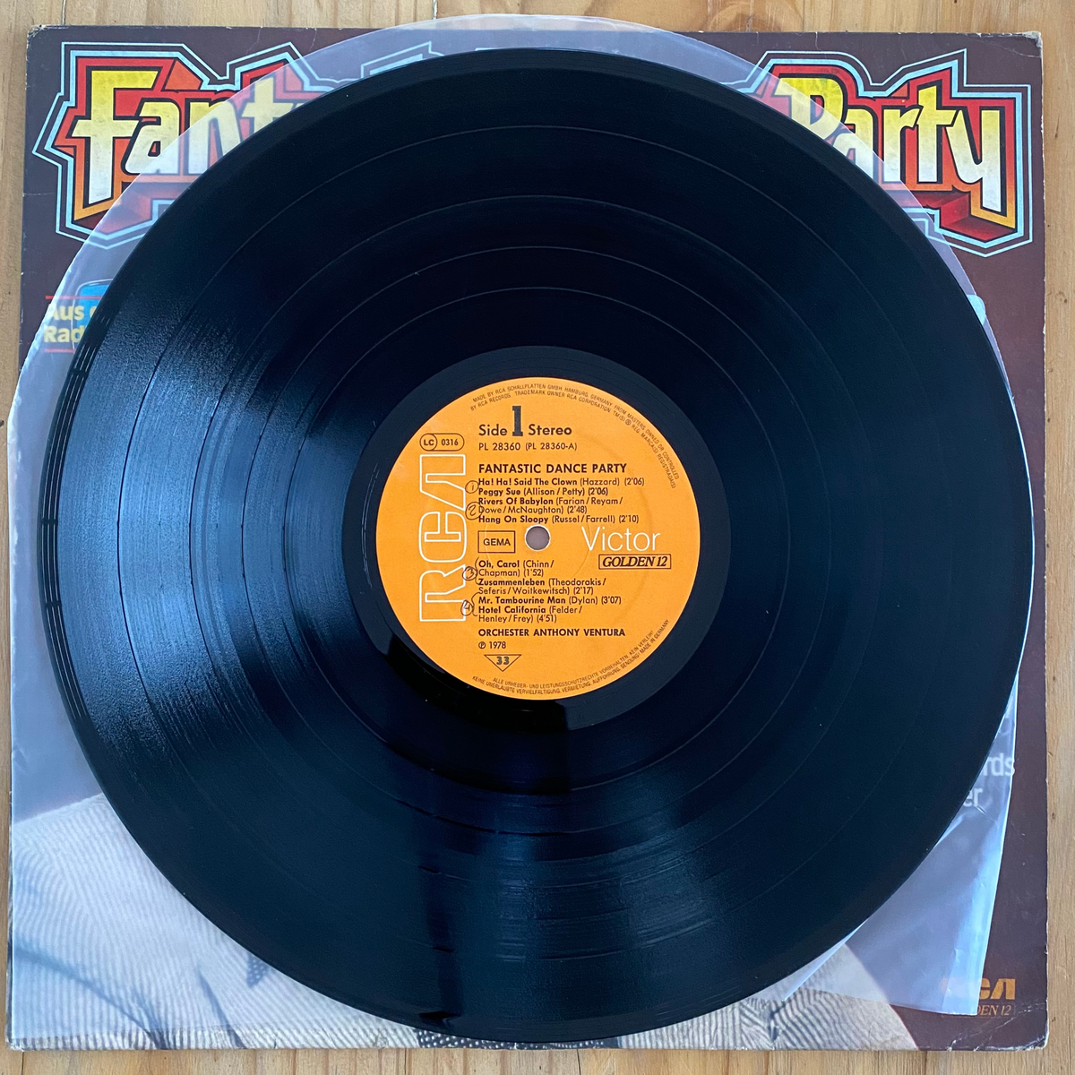 Orchester Anthony Ventura<br>Fantastic Dance Party 1979 <br>RCA – PL 28360