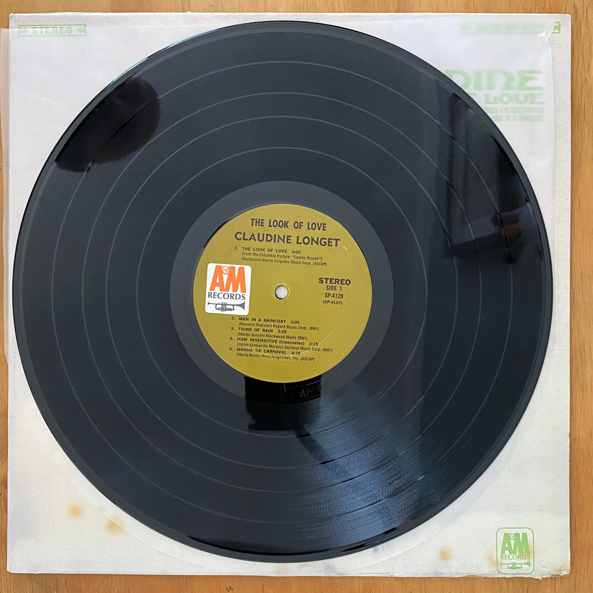 Claudine Longet<br>The Look Of Love 1967<br>A&M Records – SP 4129