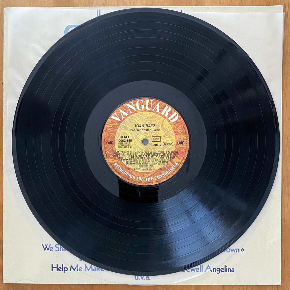 Joan Baez<br>Ihre Schönsten Lieder 1981 <br>Vanguard – 0062.185