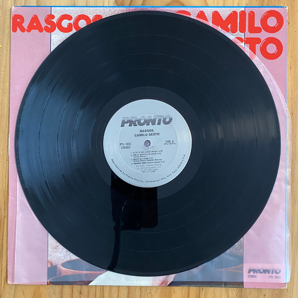 Camilo Sesto <br> Rasgos 1977 <br> Pronto  – PTS 1025