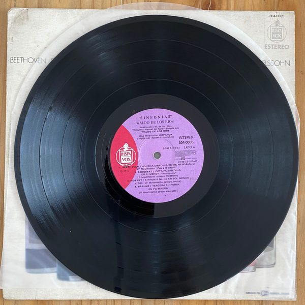 Waldo De Los Rios<br> Sinfonias 1971<br> Hispavox – LP-12-21079