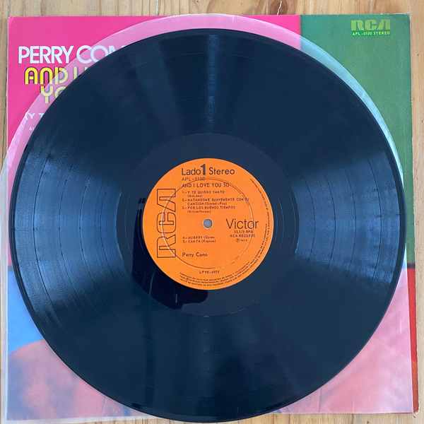 Perry Como<br> And I Love You So 1973 <br> RCA Victor – LPVE-6975