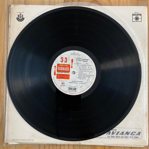 Count Basie / Sarah Vaughan<br> Count Basie / Sarah Vaughan 1969<br> Producciones Fermata – LF-156-X
