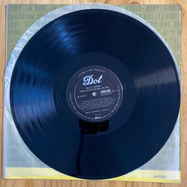 Billy Vaughn <br> Billy Vaughn Plays The Million Sellers 1958 <br> Dot Records – DLP 3119