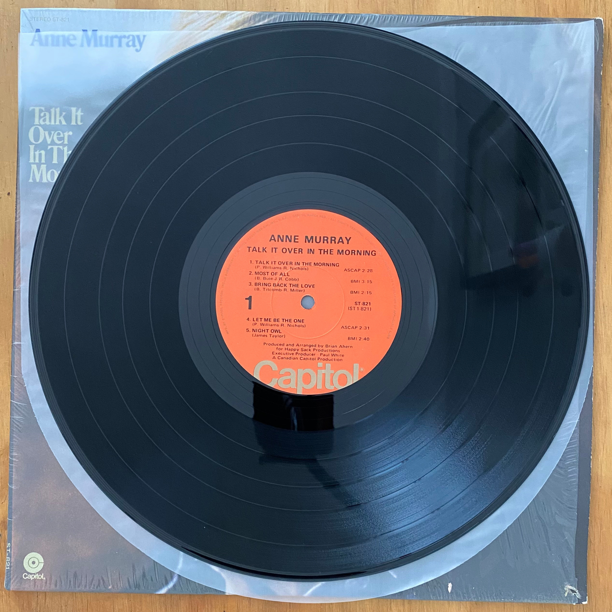 Anne Murray<br>Talk It Over In The Morning 1972 <br>Capitol Records – ST 821