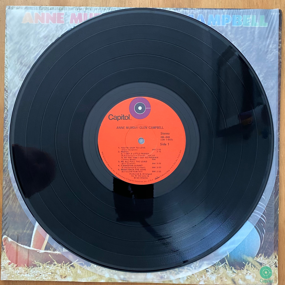 Anne Murray / Glen Campbell<br>Anne Murray / Glen Campbell 1971 <br>Capitol Records – SW-869