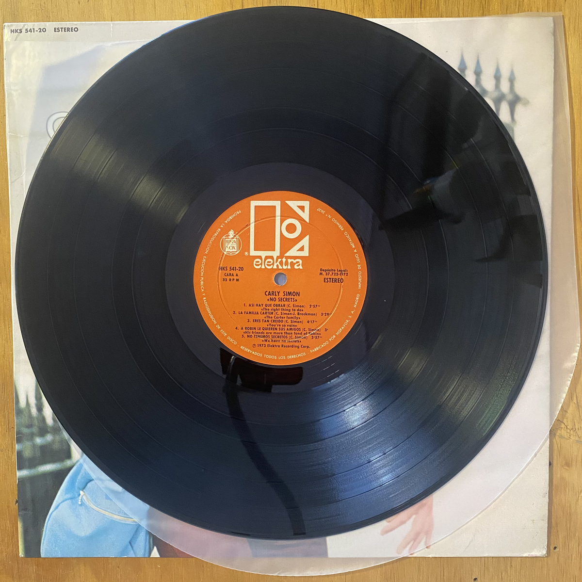 Carly Simon<br> No Secrets 1973<br> Elektra – HKS 541-20