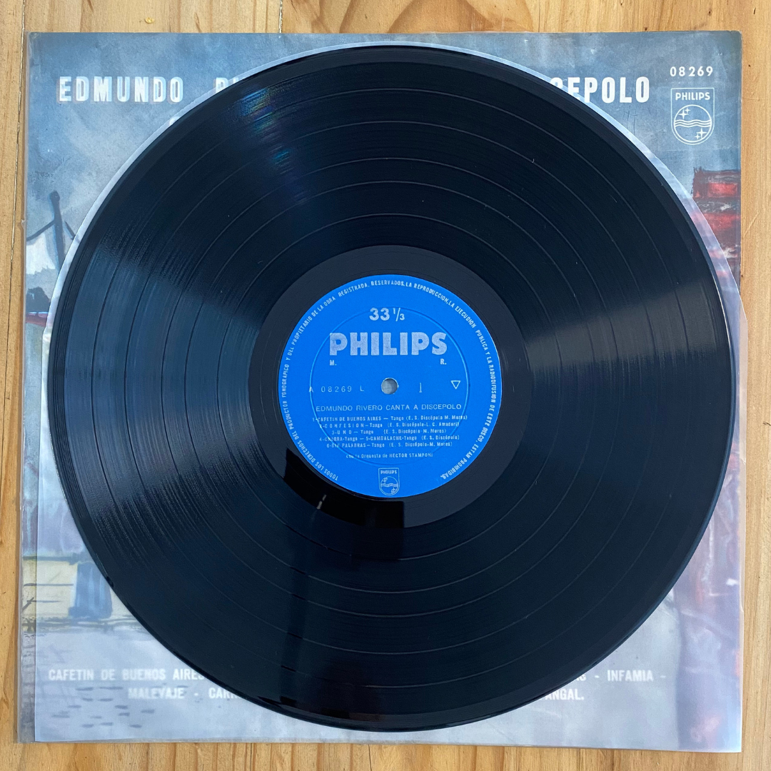 Edmundo Rivero <br> Edmundo Rivero Canta A Discépolo 1959  <br> Philips – P-08269-L