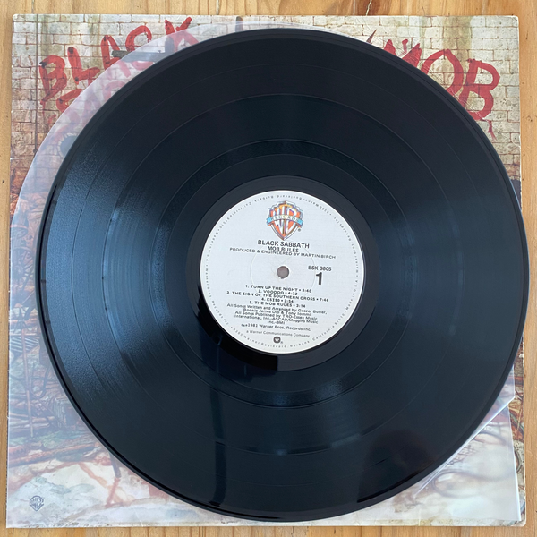 Black Sabbath<br> Mob Rules 1981<br> Warner Bros. Records – BSK 3605