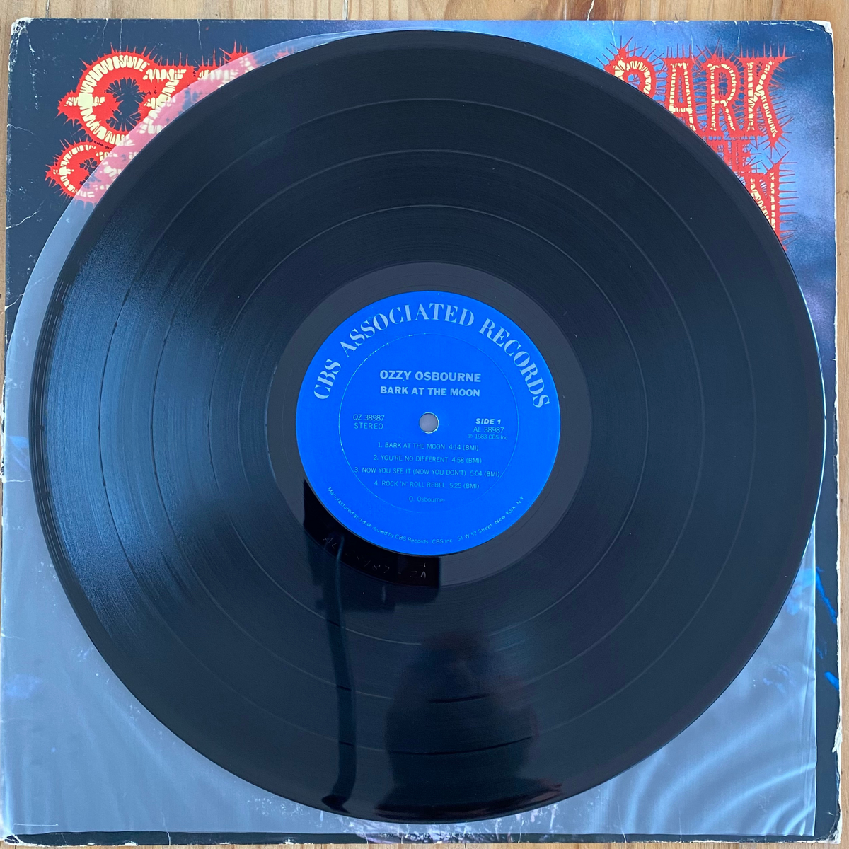 Ozzy Osbourne<br> Bark At The Moon 1983<br> CBS Associated Records – QZ 38987
